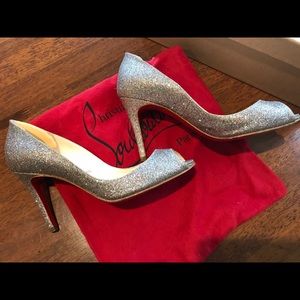 Christian Louboutin multi sparkle heel